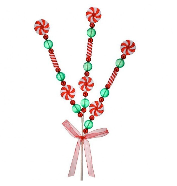 24" Peppermint Candy Spray
