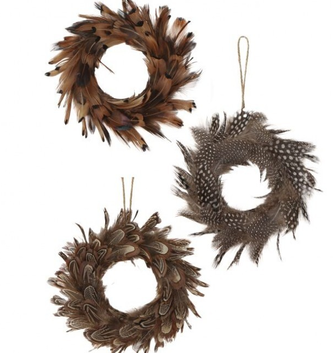 Natural Feather Candle Ring (3-Styles)