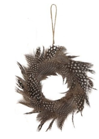 Natural Feather Candle Ring