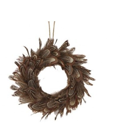 Natural Feather Candle Ring