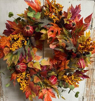 Custom Fall Splendor Wreath