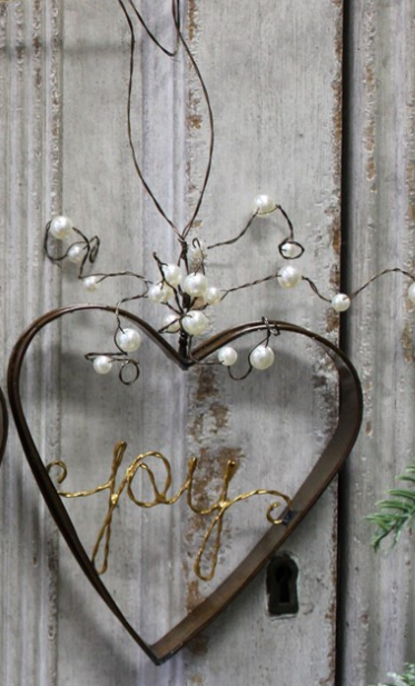 Metal Inspirational Heart Ornament (4-Styles)