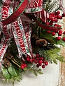 Custom Traditional Christmas Wreath