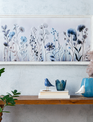 Rectangular Embossed Wild Flower Print