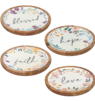 Round Floral Tray (4-Styles)