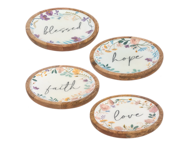 Round Floral Tray
