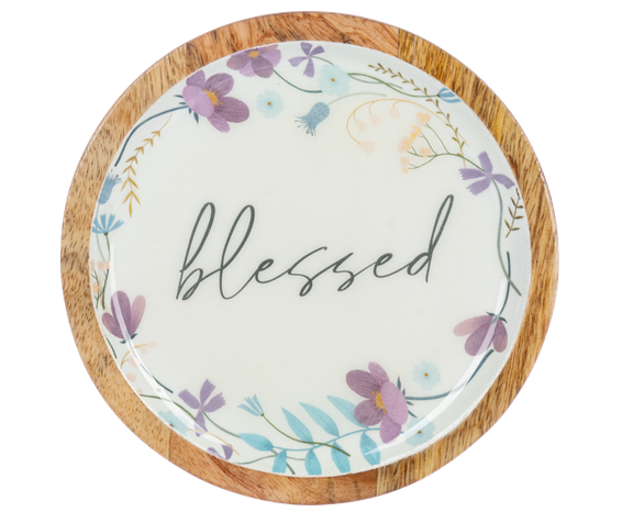 Round Floral Tray