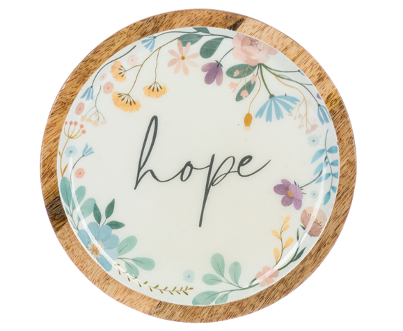 Round Floral Tray