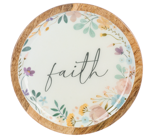 Round Floral Tray