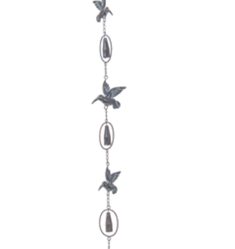 Metal Hummingbird Rain Chain