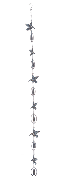 Metal Hummingbird Rain Chain