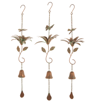 Bronze Patina Flower Chime (3-Styles)