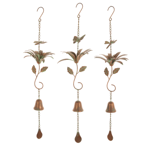 Bronze Patina Flower Chime
