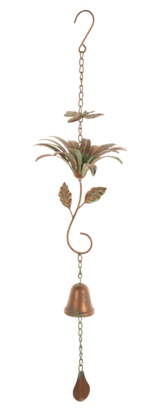 Bronze Patina Flower Chime