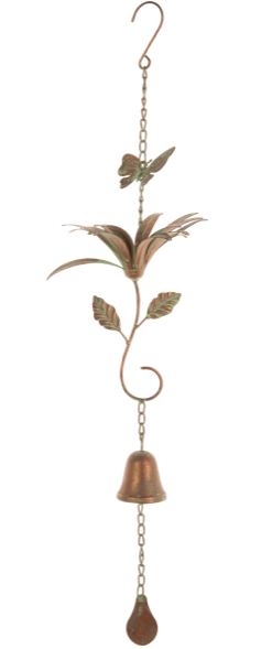 Bronze Patina Flower Chime
