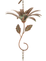 Bronze Patina Flower Chime