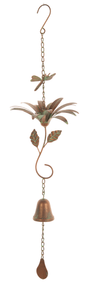 Bronze Patina Flower Chime