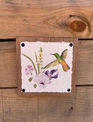 Floral Hummingbird Wall Decor