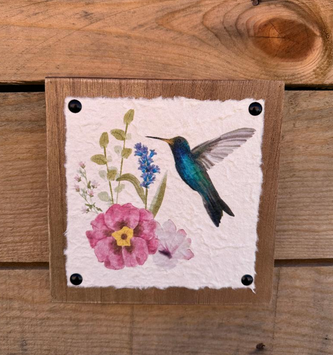 Floral Hummingbird Wall Decor (3-Styles)