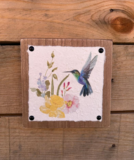 Floral Hummingbird Wall Decor