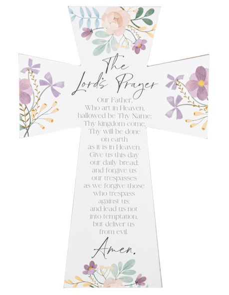 Hanging Floral Cross