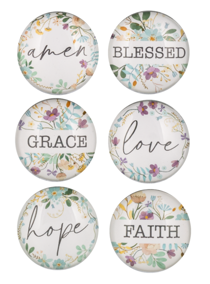 Set of 6 Faith Magnets