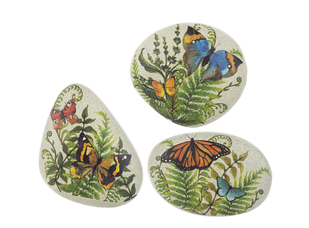 Butterfly Art Stone