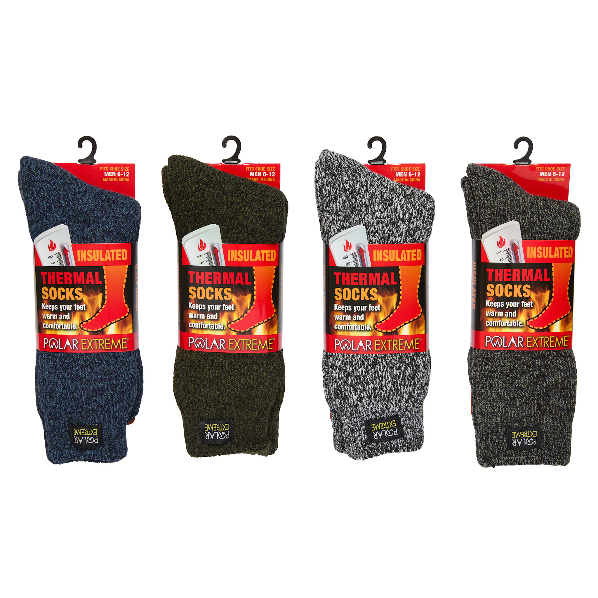 Polar Extreme Heat Men's Marl Heavy Brushed Sock 50 % OFF