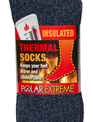 Polar Extreme Heat Men's Marl Heavy Brushed Sock 50 % OFF
