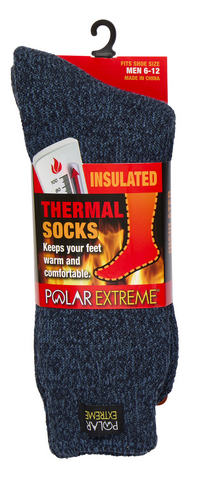 Polar Extreme Heat Men's Marl Heavy Brushed Sock 50 % OFF
