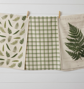Set of 3 Fern Tea Towels