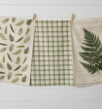 Set of 3 Fern Tea Towels
