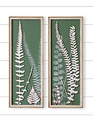 Set of 2 Metal & Wood 3D Fern Prints
