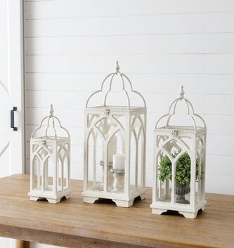 Arched Catherdral Open Lantern (3-Sizes)