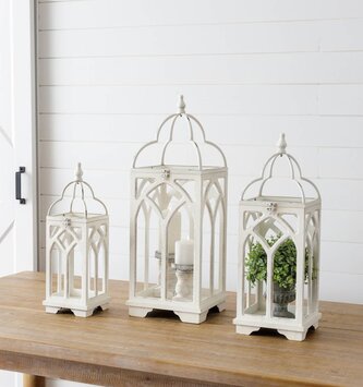 Arched Catherdral Open Lantern (3-Sizes)