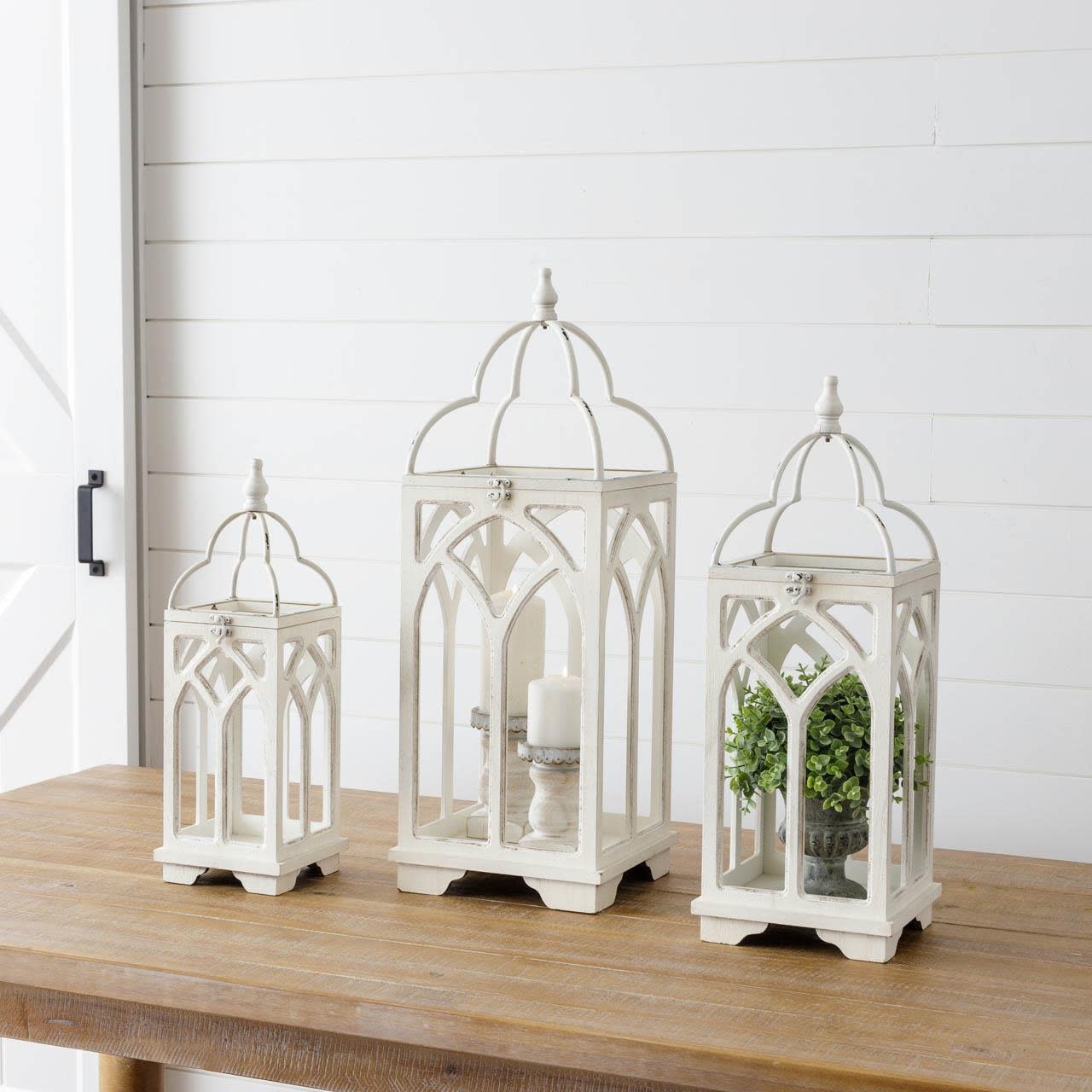 Arched Catherdral Open Lantern (3-Sizes)
