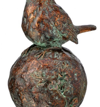 Bird on Floral Orb