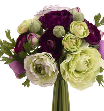 Purple & Green Ranunculus Bouquet