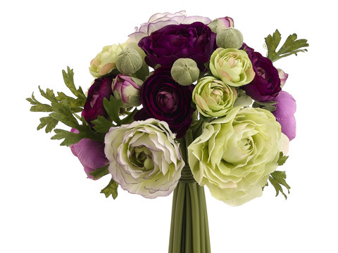 Purple & Green Ranunculus Bouquet