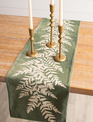 Embroidered Leaf Runner