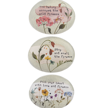 Inspirational Floral Art Rock (3-Styles)