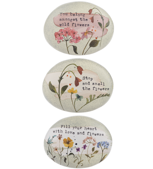 Inspirational Floral Art Rock
