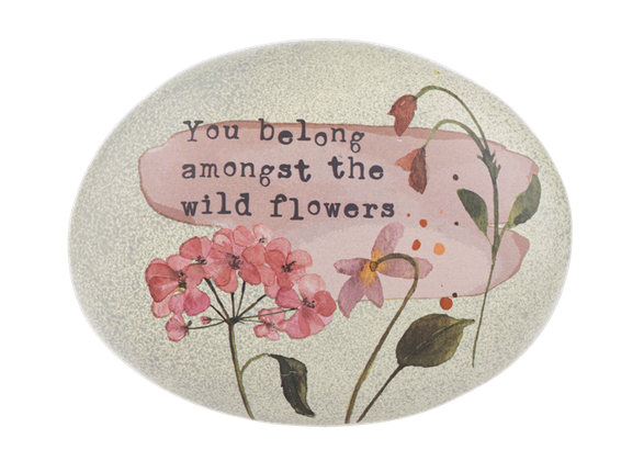 Inspirational Floral Art Rock