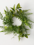 4.5" Mixed Greenery Fern Candle Ring