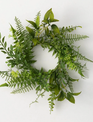 4.5" Mixed Greenery Fern Candle Ring