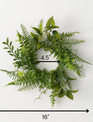 4.5" Mixed Greenery Fern Candle Ring