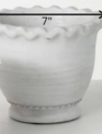 Scalloped Edge Cement Pot
