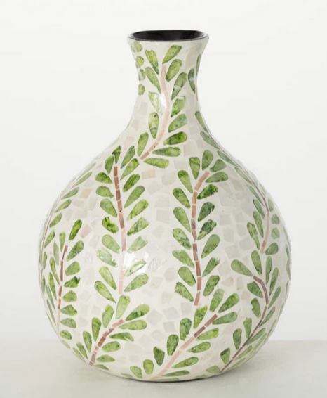 Leaf Pattern Bouquet Vase