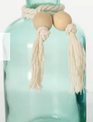 Glass Vase With Rope Tassel