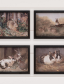 Antique Rabbits Framed Print